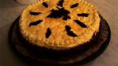 Gâteau chocolat noir et chocolat blanc