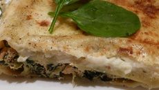 Cannelloni au brocciu saumon et épinards