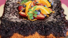 Génoise Tatin aux myrtilles