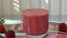Smoothie aux fraises au companion