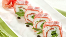 Sushi au jambon de Parme