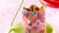 Coupe de fruits rouges