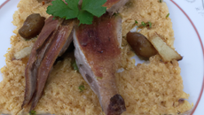 Cous de canard toastés à l'ail fumé d'Arleux
