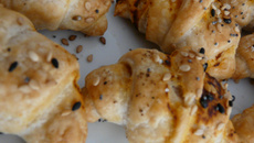 Croissants tomate et graines