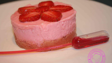 Cheesecake tout rose à la fraise original