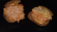 Pommes de terre gratinées aux saucisses de strasbourg