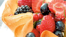 Craquants de fruits rouges à la mélisse