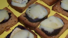 Toasts pain d'épice boudin