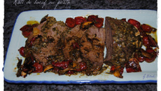 Rôti de bœuf au pesto