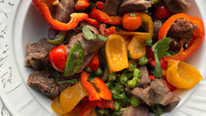 Salade de bœuf aux poivrons
