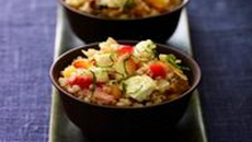 Quinoa fruité au Chabichou du Poitou