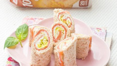 Wraps de pain de mie Saumon au Wasabi