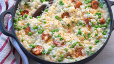 Risotto au chorizo et petits pois au Thermomix