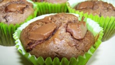 Muffins au chocolat praliné