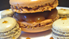 Macaron caramel beurre salé / chocolat