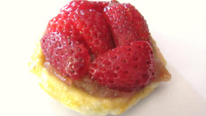 Tartelette fraise / rhubarbe