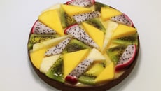 Tarte graphique aux fruits