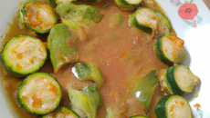 Courgettes à la sauce d'huître