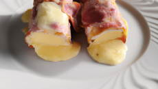 Gratiné de roulé de jambon farci à la banane