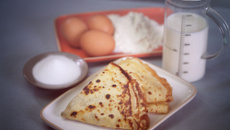 Crêpes légères à l'eau gazeuse