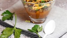 Purée de potiron aux chanterelles