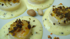 Noix de saint-jacques crémée aux graines d'anis