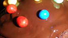 Cupcakes au chocolat-cerise et cœur de Nutella