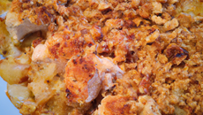 Crumble de poulet aux éclats de noisettes