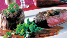 Entrecôte aux échalotes confites