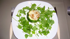 Courgette farcie aux steaks hachés et concentré de tomate