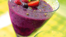Smoothie mûre-framboise
