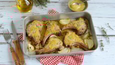 Côte d'agneau au four à la moutarde et au miel