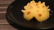 Pomme hérisson aux amandes