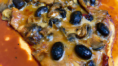 Piccata de veau sauce au tanin de chianti, façon Pizza