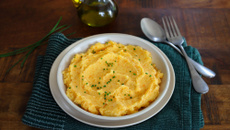 Purée de cèleri rave, carottes et pommes de terre