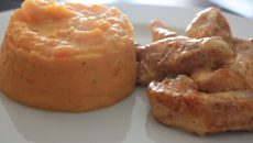 Purée de carotte au boursin