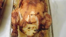 Poulet farci à la semoule parfumée