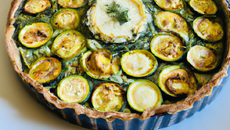 Tarte à la courgette et au roquefort