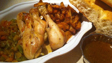 Poulet et ses accompagnements