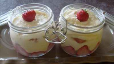 Tiramisu aux fraises et au limoncello