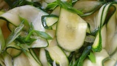 Courgettes à la sauce à l'orange