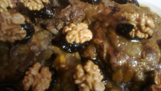 Tagine d'agneau pruneaux et noix