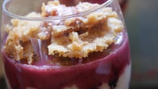 Yahourt cannelle fruits rouges et crumble