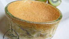 Tranches de kiwis et meringue italienne à l'érable