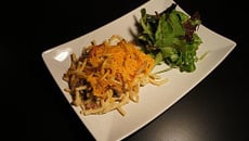 Gratin de spätzles à la mimolette