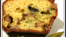 Cake cèpes et asperges