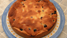 Gâteau aux cerises et crème pâtissière