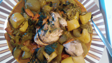 Fricassée de volaille aux racines