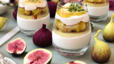Verrine à la ricotta figues et citron