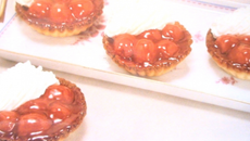 Tartes cerises chantilly